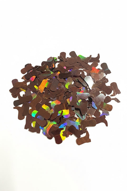 Brown Boots - Shaped Glitter 8g | Luxy Customs