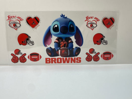 F469 NFL football Browns stitch