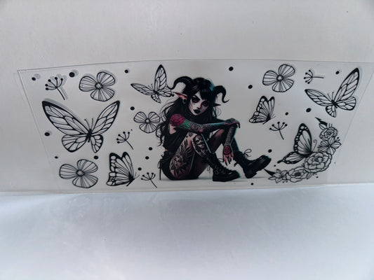 G1043 celestial witch with butterflies