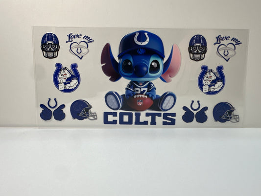 F467 NFL football colts stitch