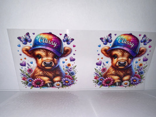 H2129 Cow with flowers