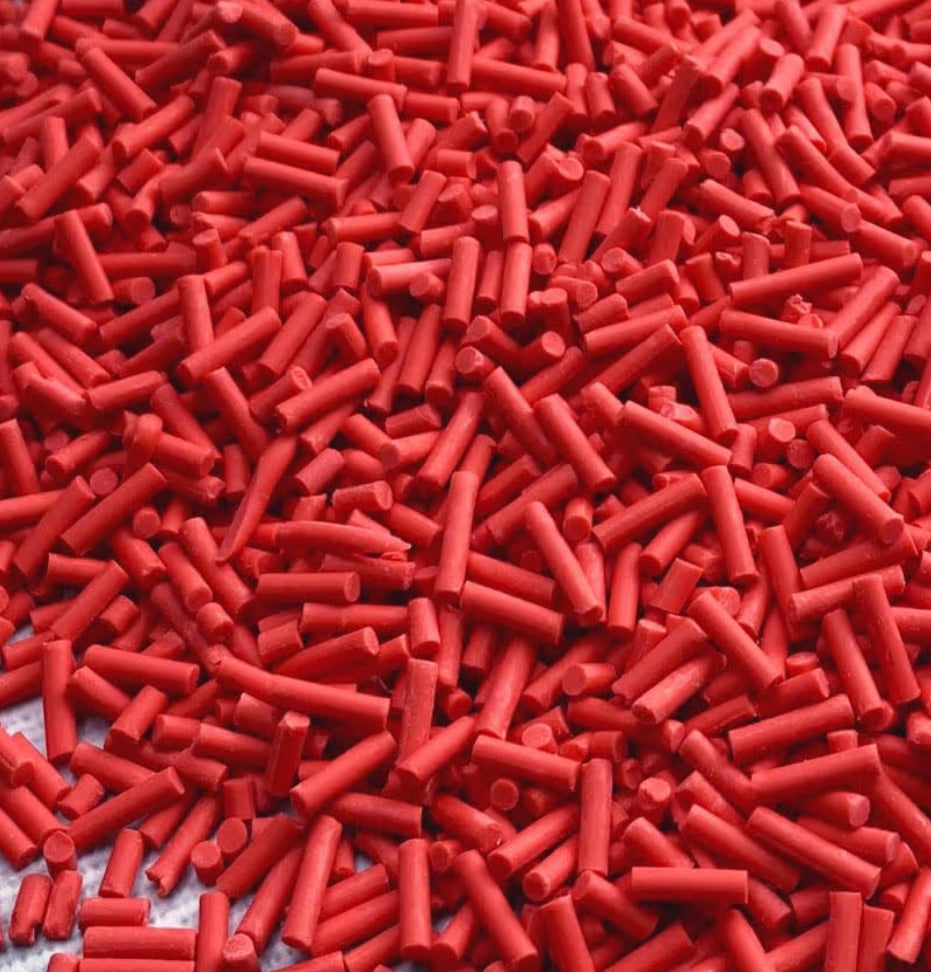 Red Sprinkle Clay Pieces