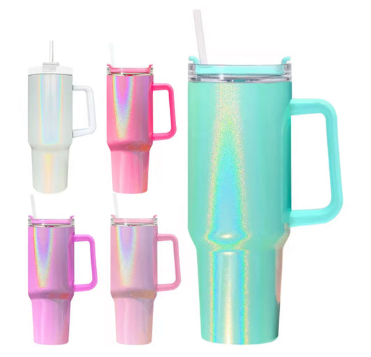 40oz shimmer stainless steel tumbler