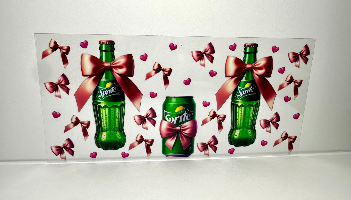 6B-252 Sprite with bows and hearts soda