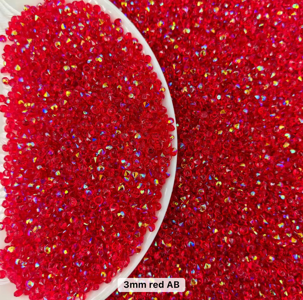 3mm Pointed Back Crystals – 100g Bag