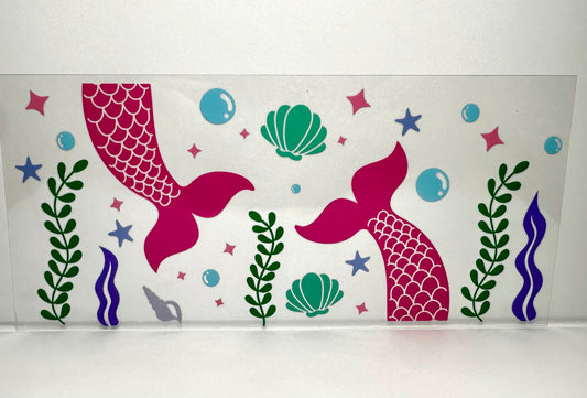 9A-927 pink mermaid beach themed