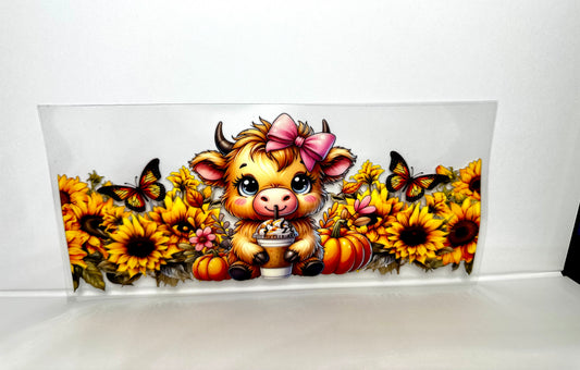 B105 Cow with Sunflowers