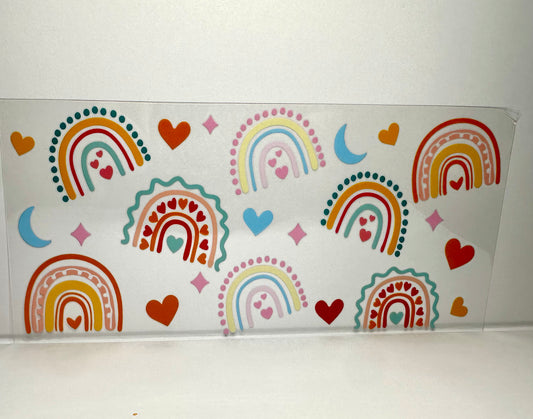 8A-2772 rainbows hearts and moons