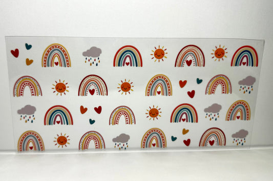 8A-2772 rainbow sunshine and hearts