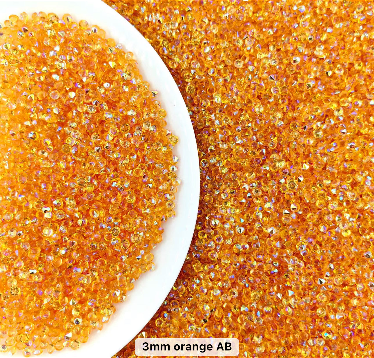 3mm Pointed Back Crystals – 100g Bag