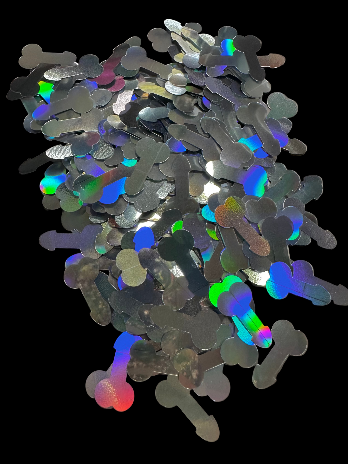 Silver Little Richards Shaped Glitter