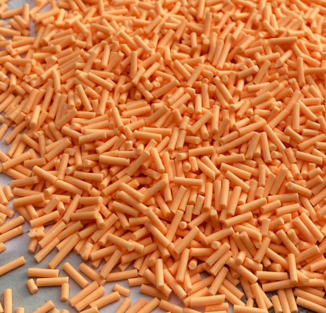 Orange Sprinkle Clay Pieces