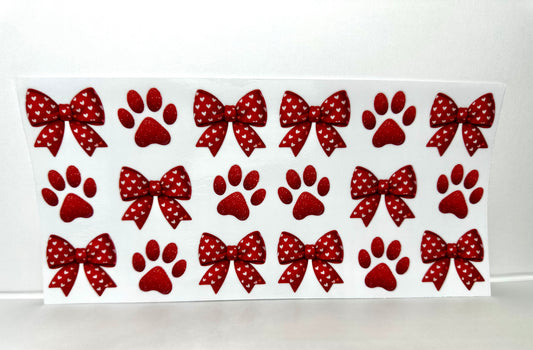 B61 Paw Prints Bows