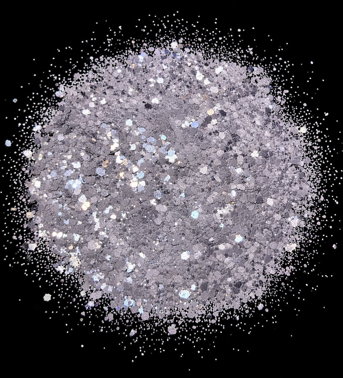 Nardo Grey Chunky Glitter Mix