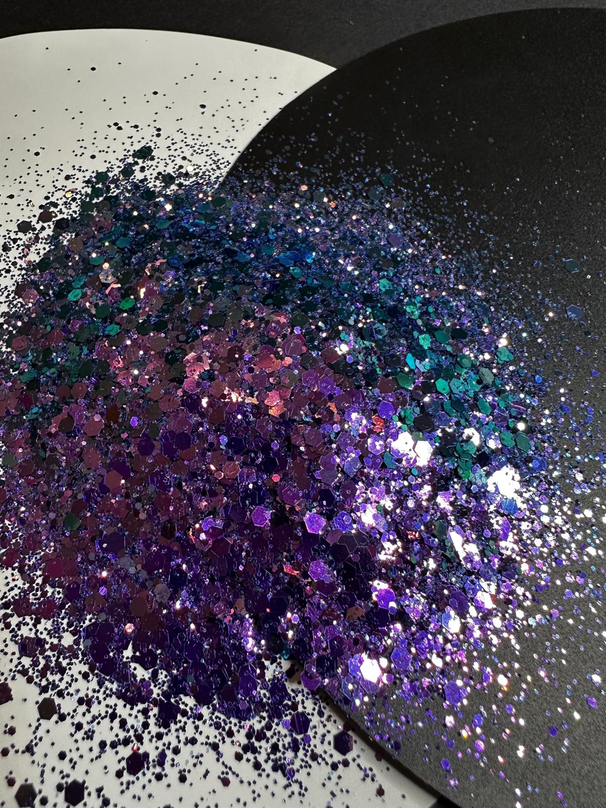 Celeste Chunky Chameleon Glitter Mix – 2oz
