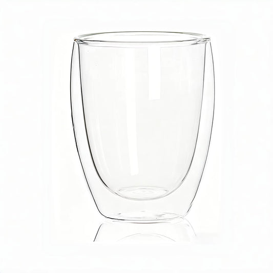 12oz Stemless Wine Snow Globe Cup Blank | Double Wall Glass