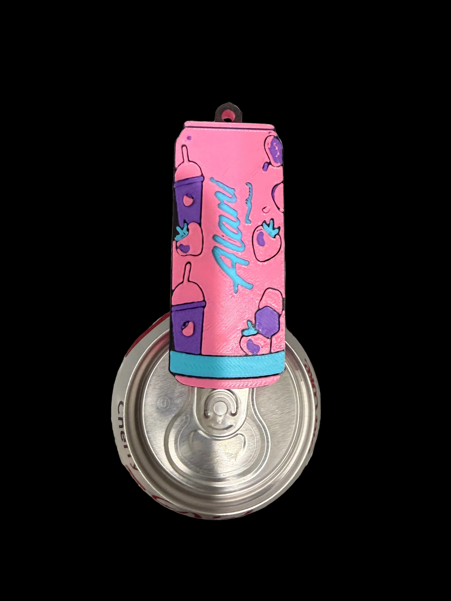 Soda-Inspired Can Opener / Nail Saver Keychain