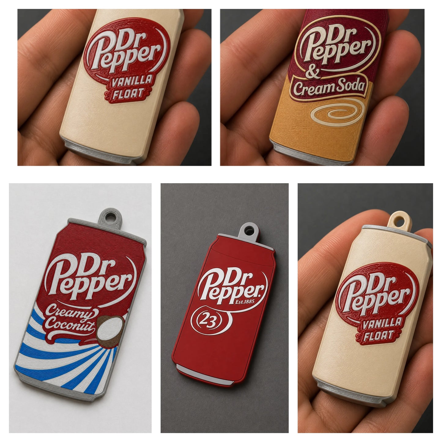 Soda-Inspired Can Opener / Nail Saver Keychain