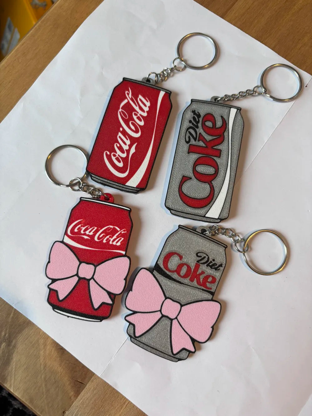 Soda-Inspired Can Opener / Nail Saver Keychain
