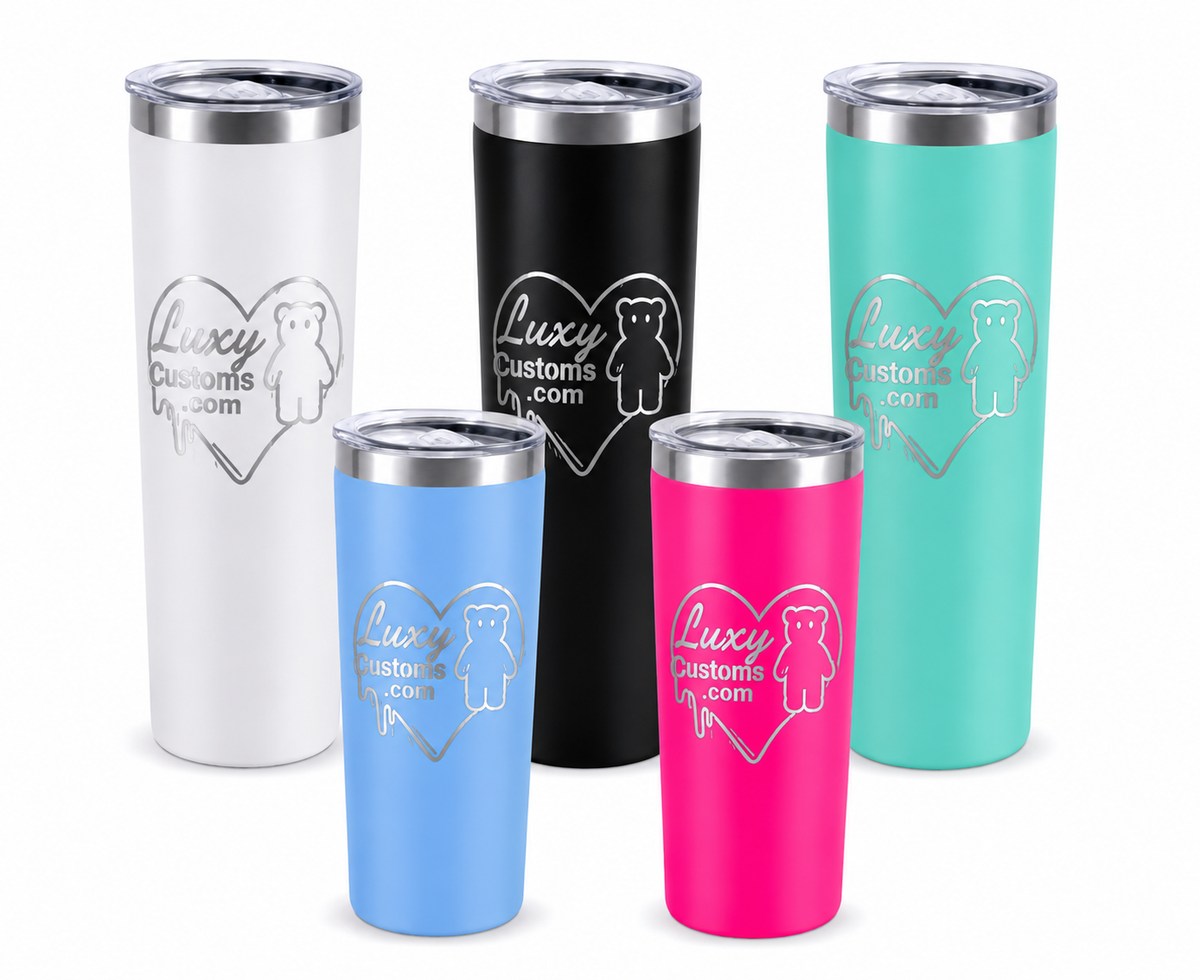 30oz Personalized Silver Engraved Tumbler | Custom Laser Engraved Cup
