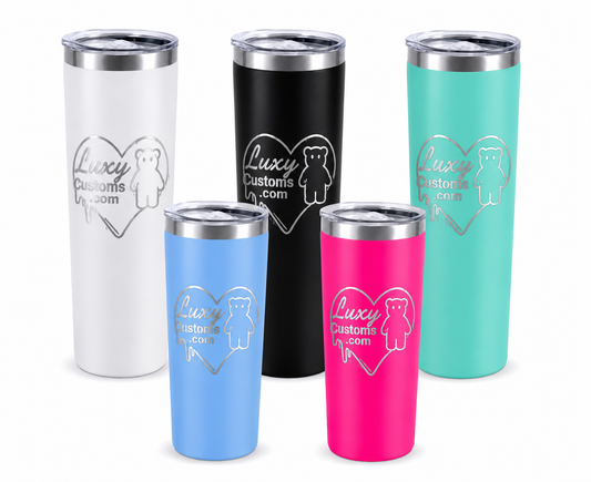 30oz Personalized Silver Engraved Tumbler | Custom Laser Engraved Cup