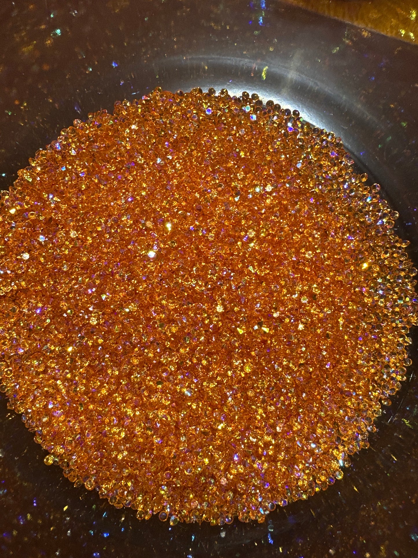 3mm Pointed Back AB Crystals – 100g Bag for Tumblers & Resin