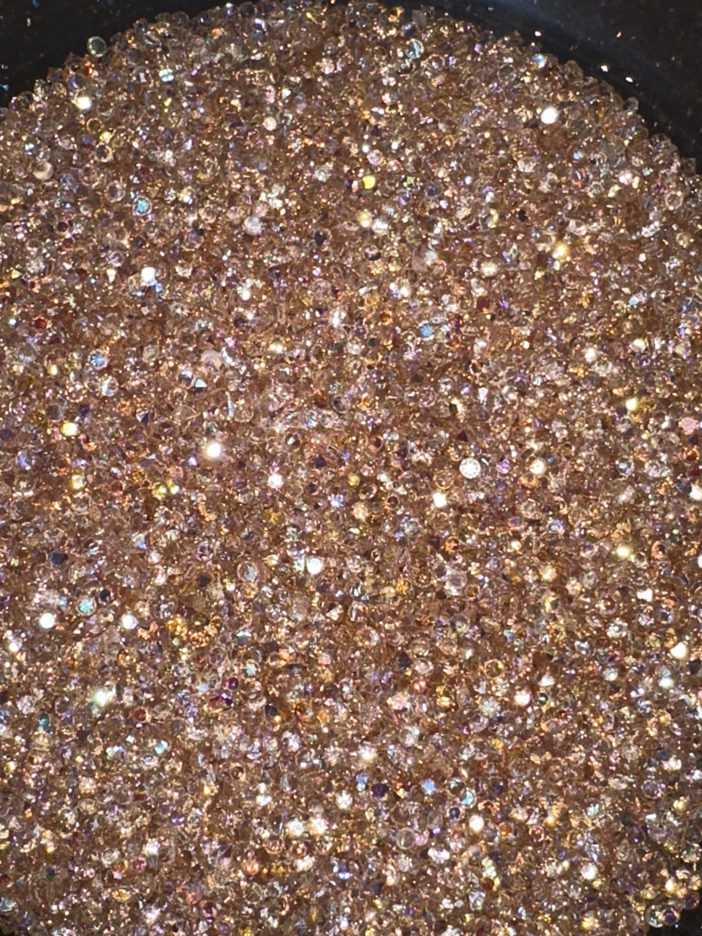 3mm Pointed Back AB Crystals – 100g Bag for Tumblers & Resin