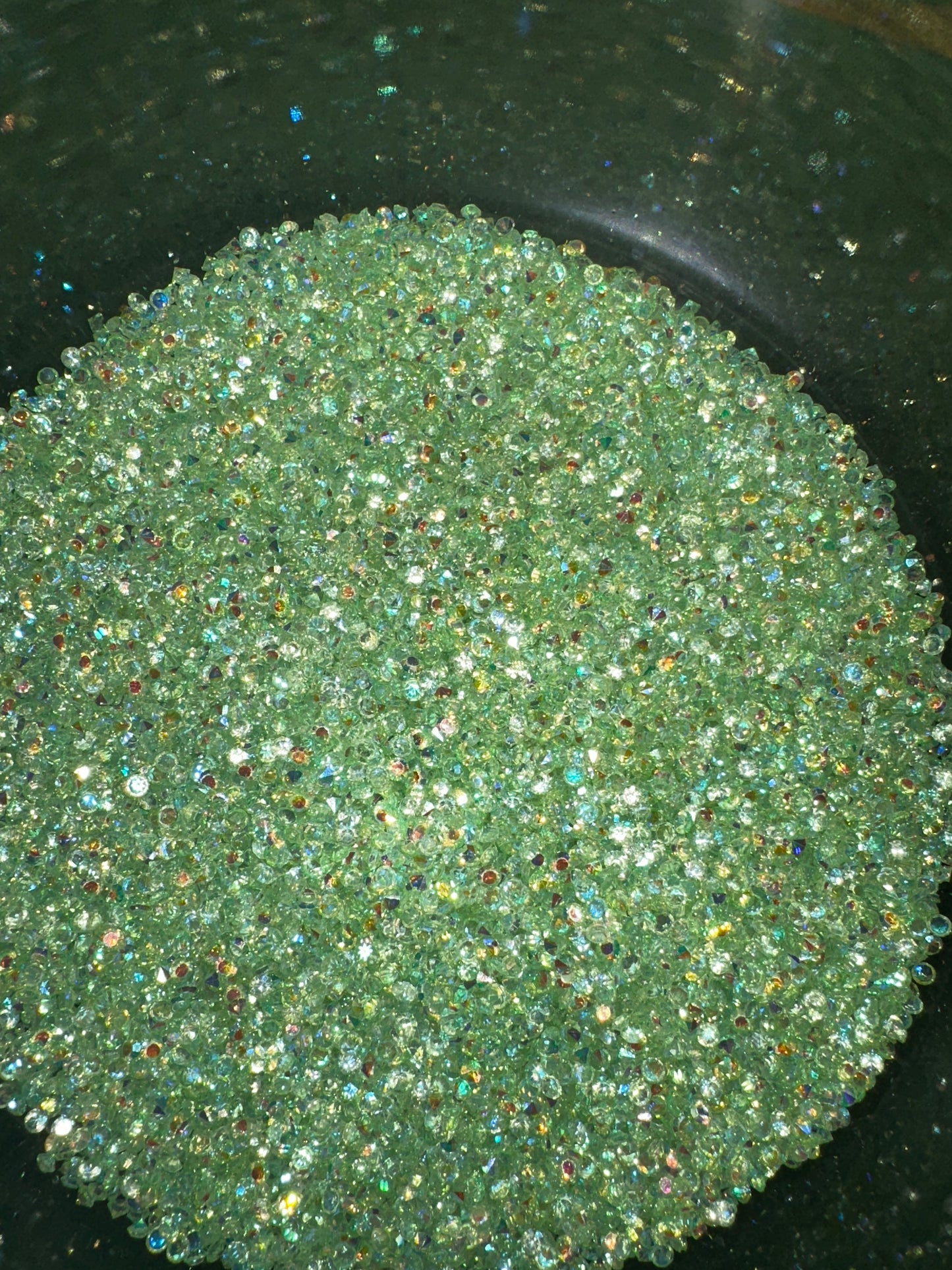 3mm Pointed Back AB Crystals – 100g Bag for Tumblers & Resin