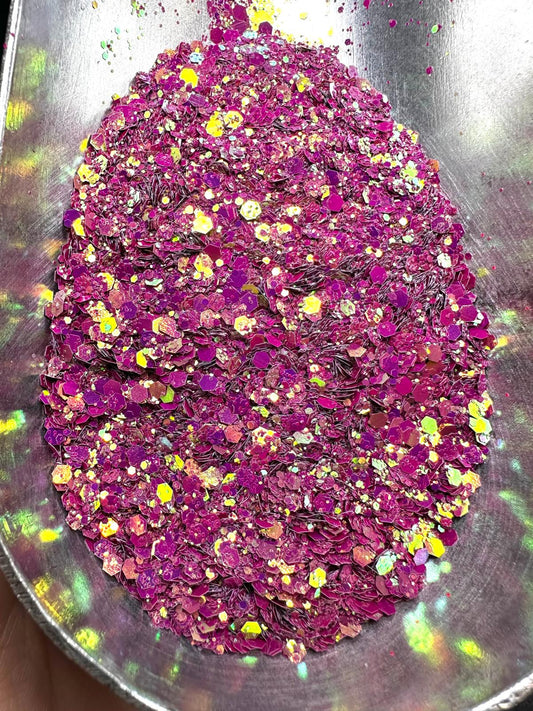 Zero Apologies Bear 2oz – Chunky Glitter 2 oz | Luxy Customs