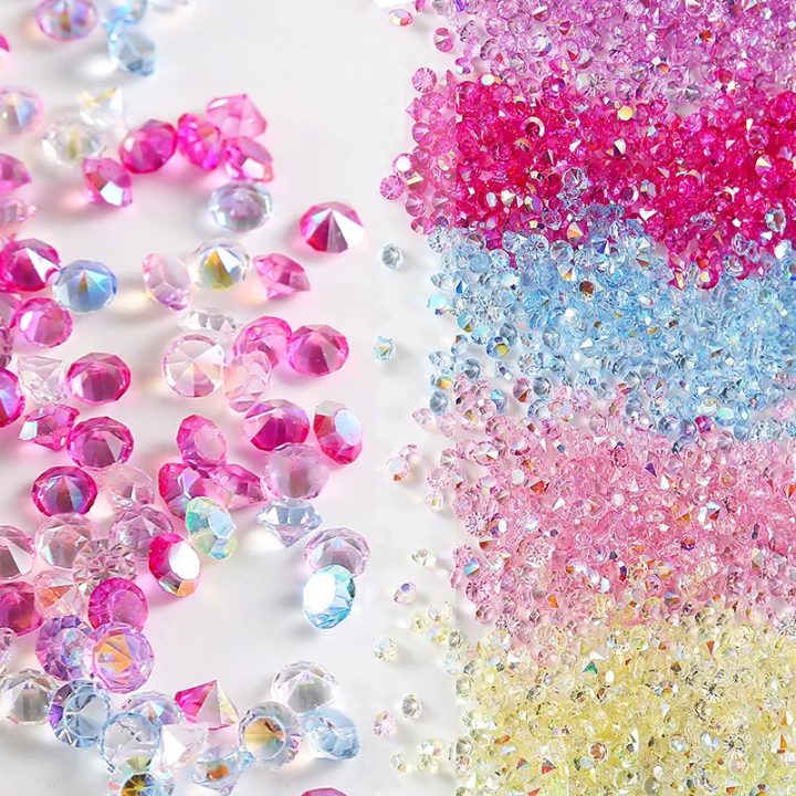 3mm pointed back rhinestone crystals for tumblers, resin art, and DIY crafts