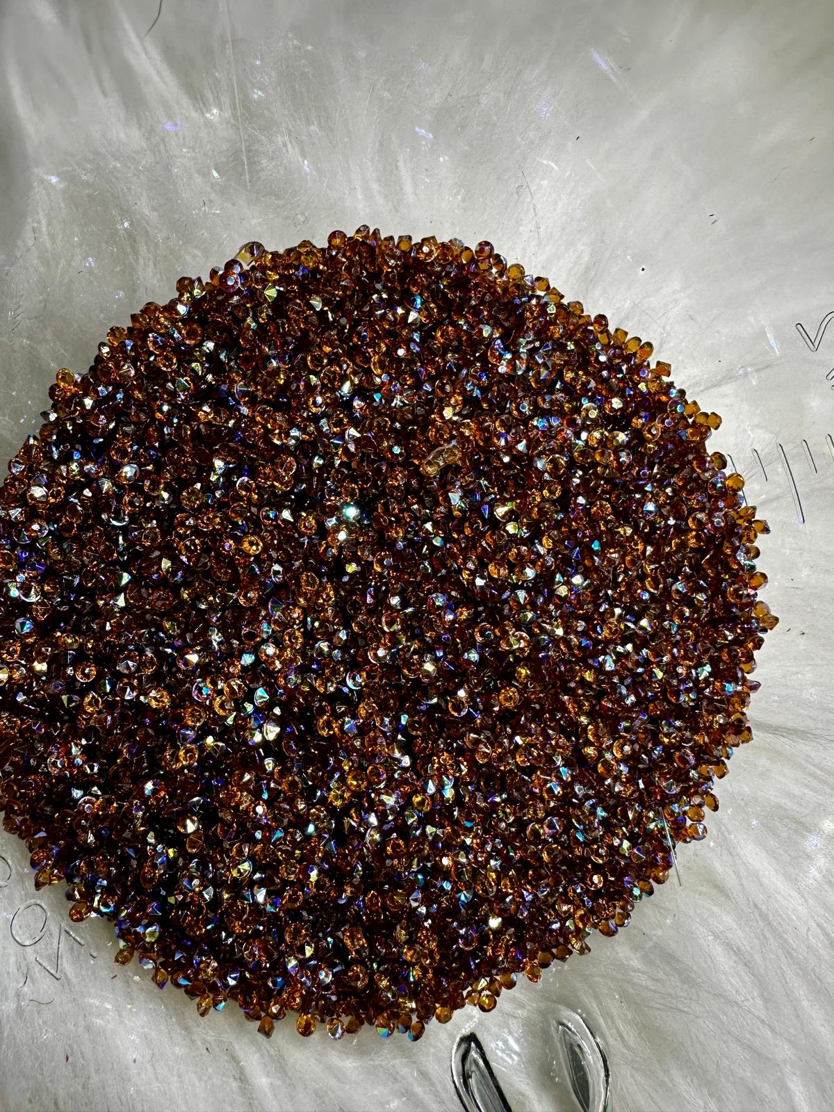 3mm Pointed Back AB Crystals – 100g Bag for Tumblers & Resin