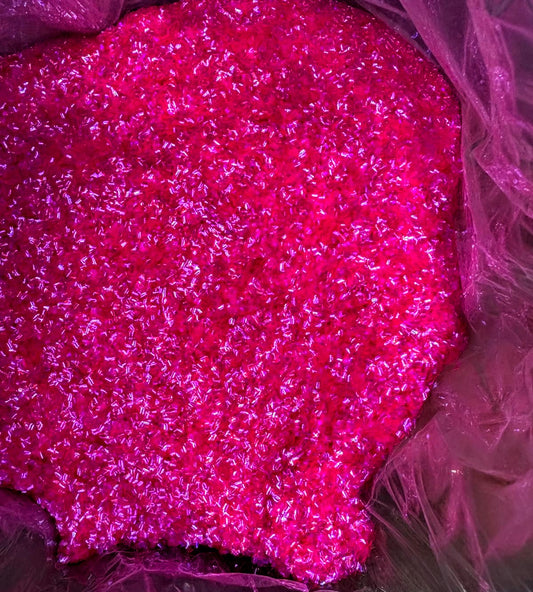 🧸 Barbie Bubble Bear – Hot Pink Bubble Glitter
