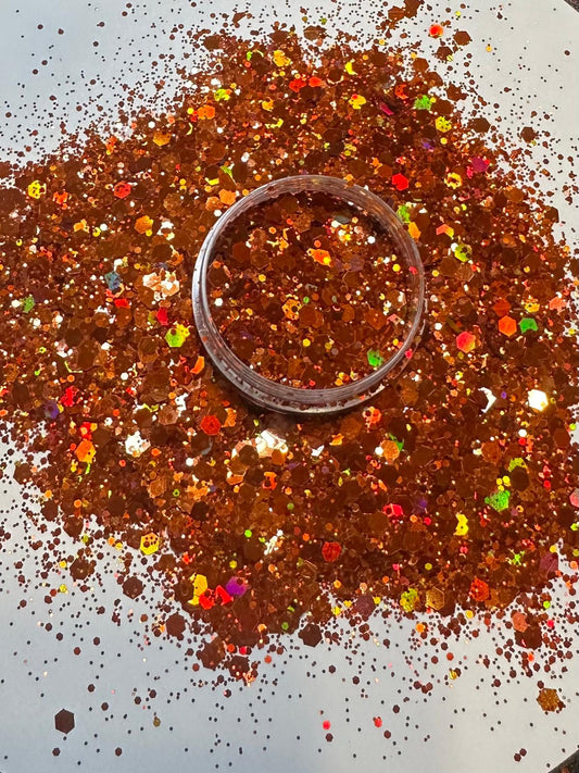 Amber Luxe Bear™ 2oz Chunky Glitter| Luxy Customs