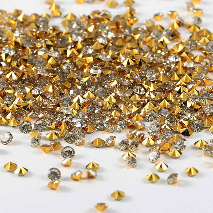 High shine 3mm crystal stones for epoxy and craft projects